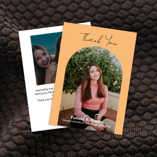 Klasse van 23 Creëer Foto Afstuderen - Hartelijk d Bedankkaart