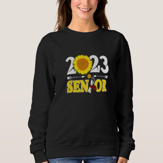 Klasse van 23 Senior 2023 Zonnebloem Afstuderen Trui (Voorkant)