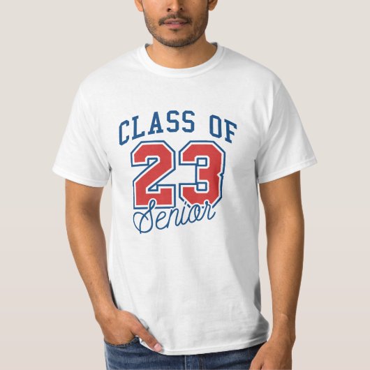 Klasse van 23 senior manager t-shirt (Voorkant)
