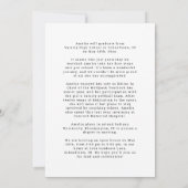 Klasse van 25 foto zwart-wit script Afstuderen Aankondiging (Achterkant)