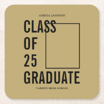 Klasse van 25 gouden foto afstudeerfeest