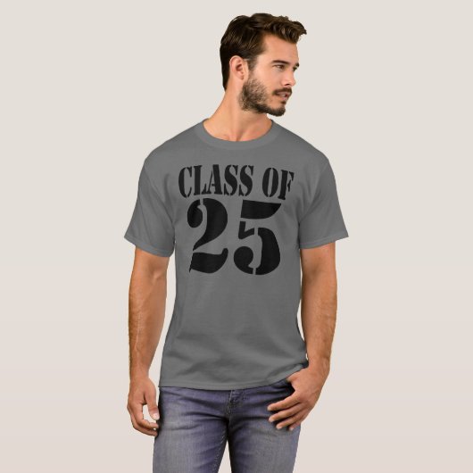 Klasse van 25 Klasse van 2025 Afstuderen T-shirt (Voorkant volledig)