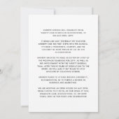 Klasse van 25 moderne zwart-wit foto open huis aankondiging (Achterkant)