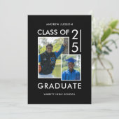 Klasse van 25 moderne zwart-wit foto open huis kaart (Staand voorkant)