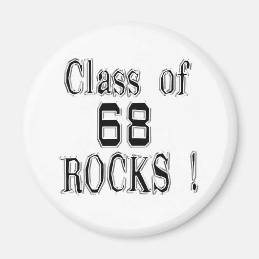 Klasse van '68 Rocks! Magneet (Voorkant)