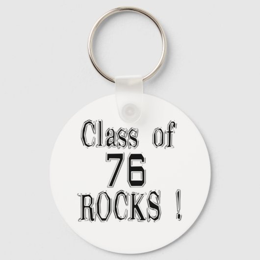 Klasse van '76 Rocks! Button Sleutelhanger (Voorkant)