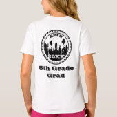 Klasse van 8e Grade Afstudeerder invoegen Jaar T-shirt (Achterkant)