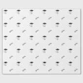 Klasse van aangepaste jaarnaam Modern Black Cadeaupapier (Vlak)