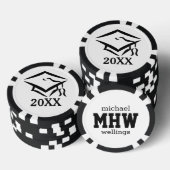 KLASSE VAN ... aangepaste monogram & kleur poker c Pokerchips (Opstapeling)