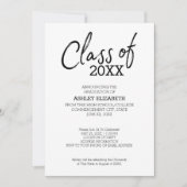 Klasse van ADD JAAR Floral Graduation Party Kaart (Voorkant)