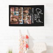Klasse van ADD YEAR — Afstuderen Zwart - 14 Foto Spandoek (Insitu)