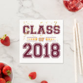 Klasse van Afstudeerder 2018: Burgundy en Geel 2 Servet (Insitu)