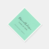 Klasse van Afstudeerder 2023 Munt Groen Afstuderen Servet (Hoek)