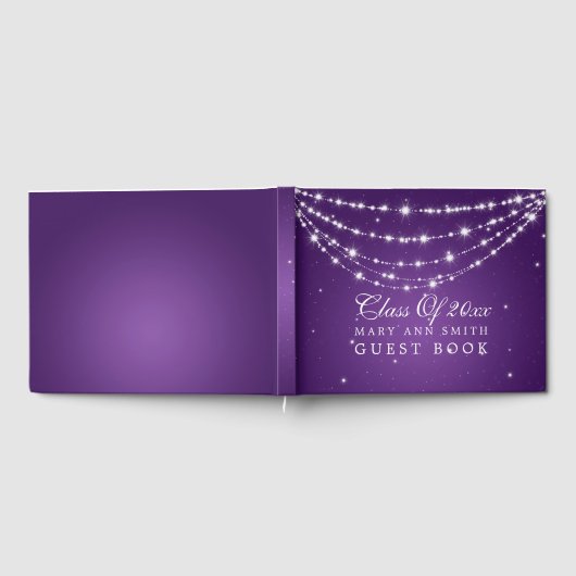 "Klasse van" afstudeerfeest mousserende keten Paar Gastenboek (Volledig)