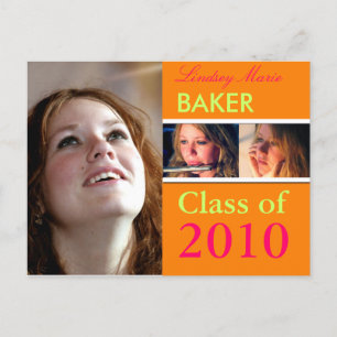 Klasse van Afstuderen 2010, foto-briefkaarten Uitnodiging Briefkaart