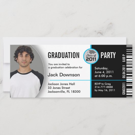 Klasse van Afstuderen 2011 Uitnodiging TKT313 Tick (Voorkant)