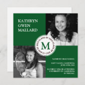 Klasse van afstuderen 2013: groen bekendmakingsbos aankondiging (Voorkant / Achterkant)