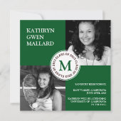 Klasse van afstuderen 2013: groen bekendmakingsbos aankondiging (Voorkant)