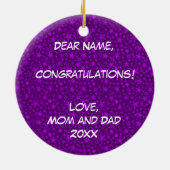 Klasse van Afstuderen 2014 Keramisch Ornament (Achterkant)