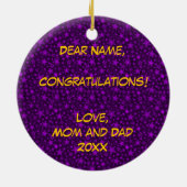 Klasse van Afstuderen 2015 Keramisch Ornament (Achterkant)