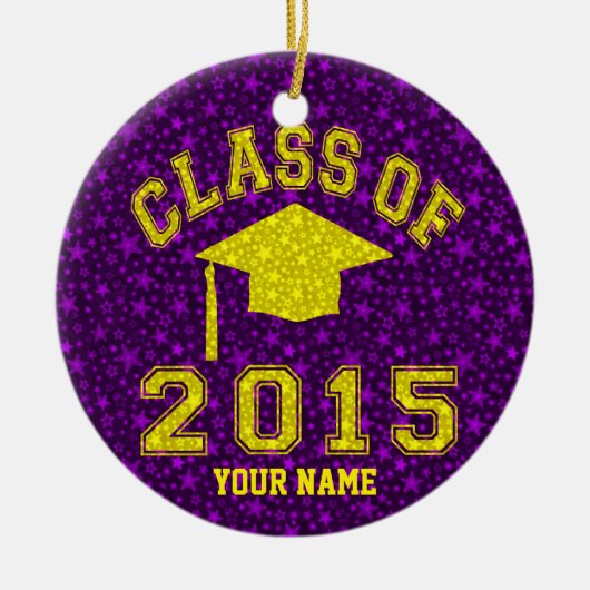 Klasse van Afstuderen 2015 Keramisch Ornament (Voorkant)