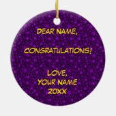 Klasse van Afstuderen 2015 Keramisch Ornament (Achterkant)