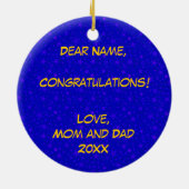 Klasse van Afstuderen 2015 Keramisch Ornament (Achterkant)