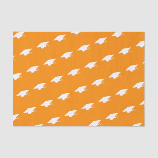 Klasse van Afstuderen 2017 (Oranje Pet) Tissuepapier (Voorkant)