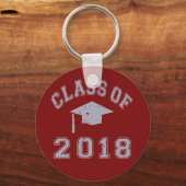 Klasse van Afstuderen 2018 - grijs Sleutelhanger (Voorkant)