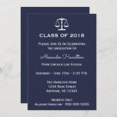 Klasse van Afstuderen 2018 Scales Invite (midderna Kaart (Voorkant / Achterkant)