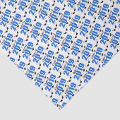 Klasse van Afstuderen 2019 (blauw Pet) Tissuepapier (Detail)