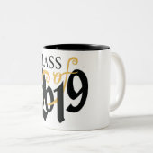 KLASSE VAN AFSTUDEREN **2019** TWEEKLEURIGE KOFFIEMOK (Voorkant rechts)