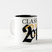 KLASSE VAN AFSTUDEREN **2019** TWEEKLEURIGE KOFFIEMOK (Voorkant links)