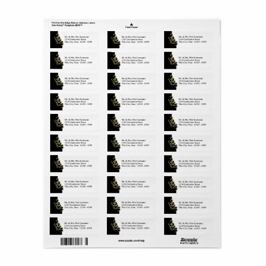 Klasse van Afstuderen 2023 Etiket (Full Sheet)