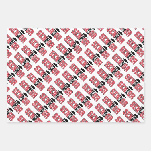 Klasse van Afstuderen 2025 Inpakpapier Vel (Voorkant)