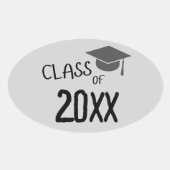Klasse van Afstuderen 2025 Ovale Sticker (Voorkant)
