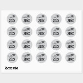 Klasse van Afstuderen 2025 Ronde Sticker (Vel)