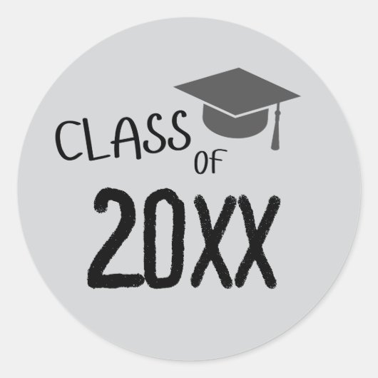 Klasse van Afstuderen 2025 Ronde Sticker (Voorkant)