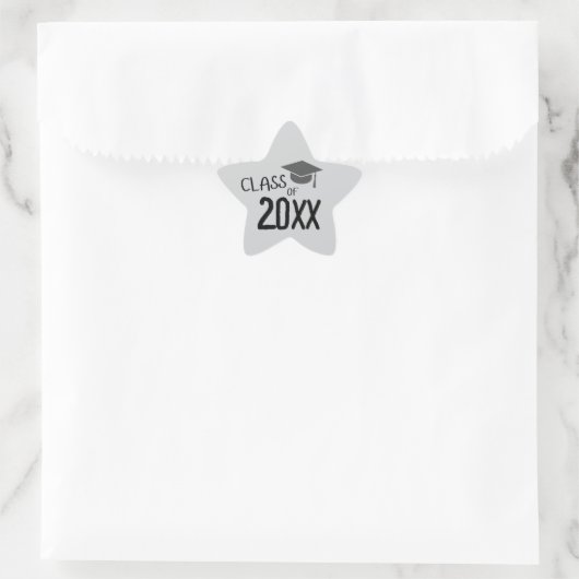 Klasse van Afstuderen 2025 Ster Sticker (Tas)