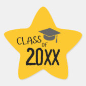 Klasse van Afstuderen 2025 Ster Sticker (Voorkant)