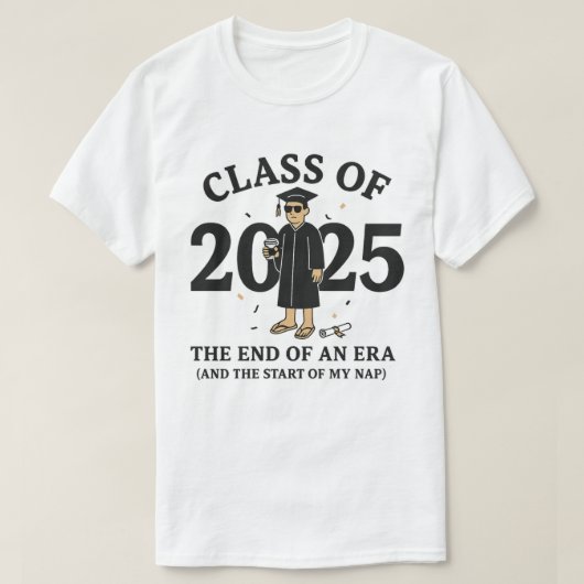 Klasse van Afstuderen 2025 T-shirt (Design voorkant)