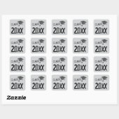 Klasse van Afstuderen 2025 Vierkante Sticker (Vel)