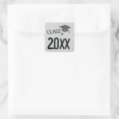 Klasse van Afstuderen 2025 Vierkante Sticker (Tas)