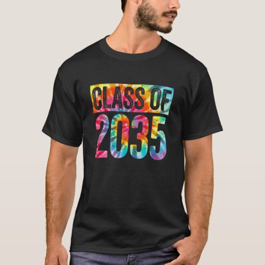 Klasse van Afstuderen 2035 senior 2035 T-shirt (Voorkant)