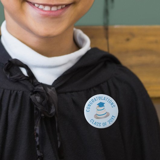 Klasse van Afstuderen Favor Gefeliciteerd Button