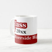 klasse van Afstuderen Koffiemok (Voorkant links)