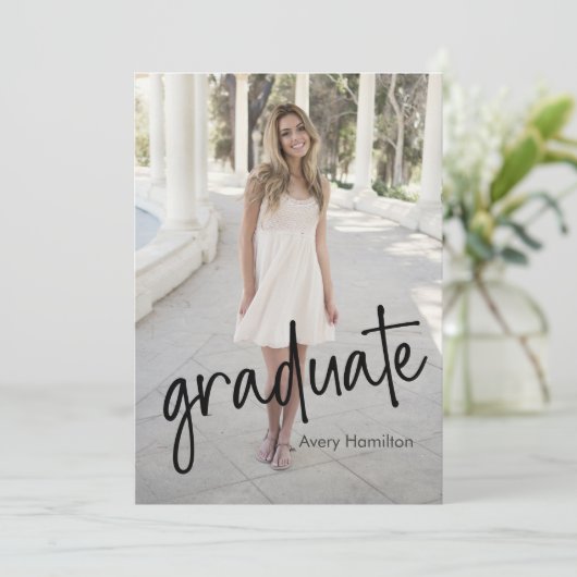 Klasse van Afstuderen Script Kaart 5 Foto's (Staand voorkant)