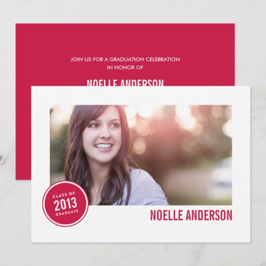 KLASSE VAN BADGE 2013 | AFSTUDEREN INVITATIE KAART (Voorkant / Achterkant)