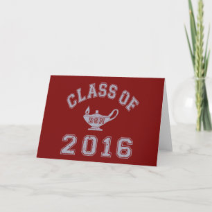 Klasse van BSN 2016 Feestdagen Kaart
