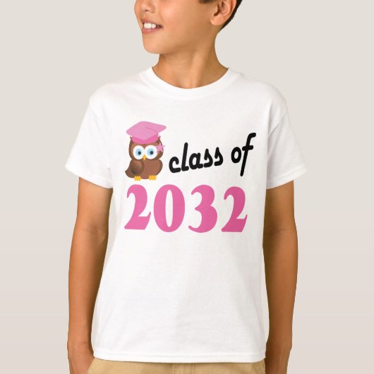 Klasse van cadeau voor Afstuderen 2032 T-shirt (Voorkant)